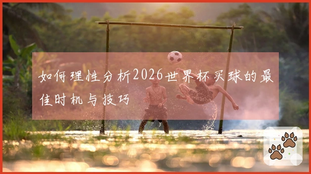 如何理性分析2026世界杯买球的最佳时机与技巧